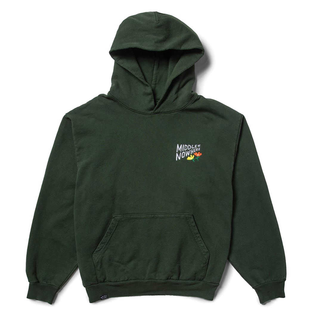 Quiet Life x Lonely Palm Ranch MIDDLE OF NOWHERE Hoodie: Forest Green