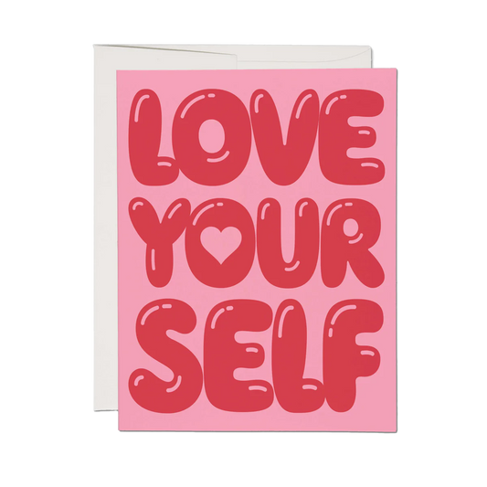 Balloon Typography Card