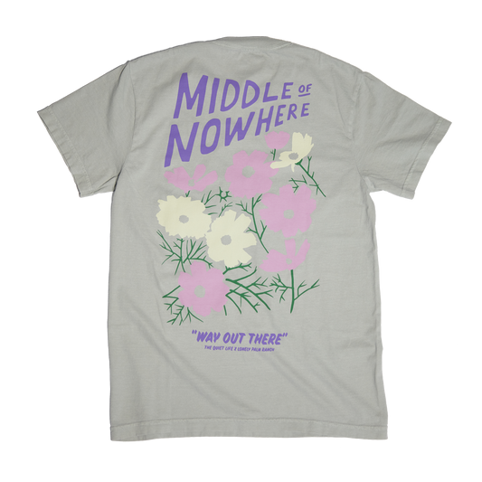 Quiet Life x Lonely Palm Ranch MIDDLE OF NOWHERE Tee: Grey