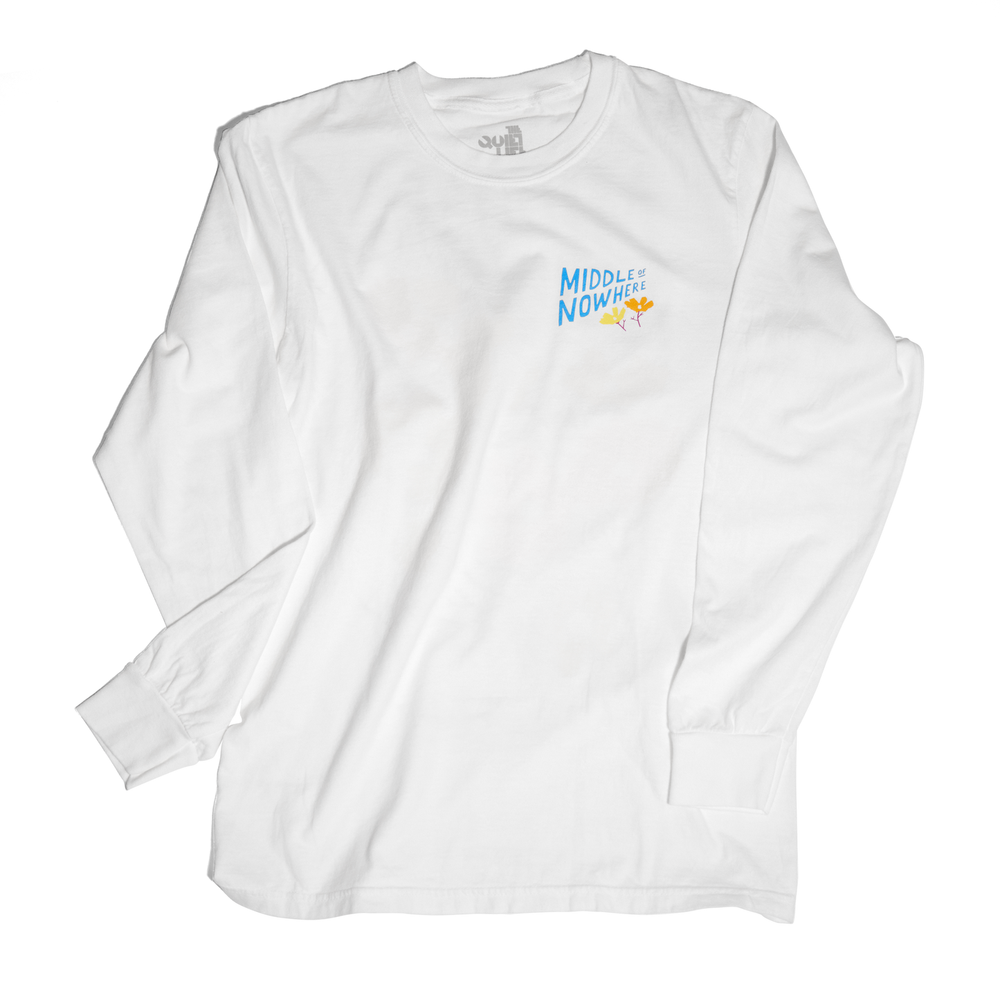 Quiet Life x Lonely Palm Ranch MIDDLE OF NOWHERE Long Sleeve Tee: White