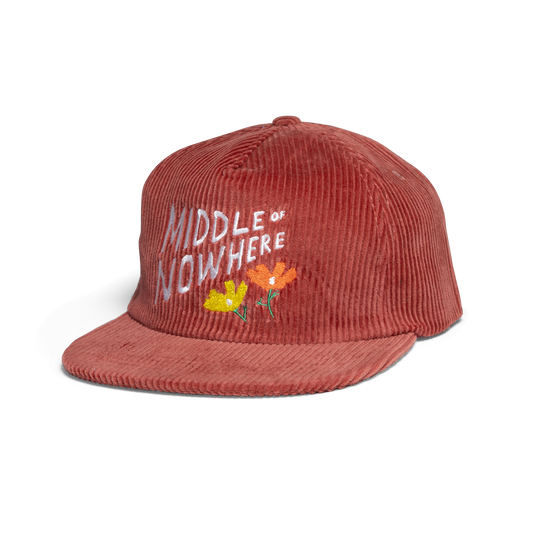 Quiet Life x Lonely Palm Ranch MIDDLE OF NOWHERE Hat: RED CORDUROY