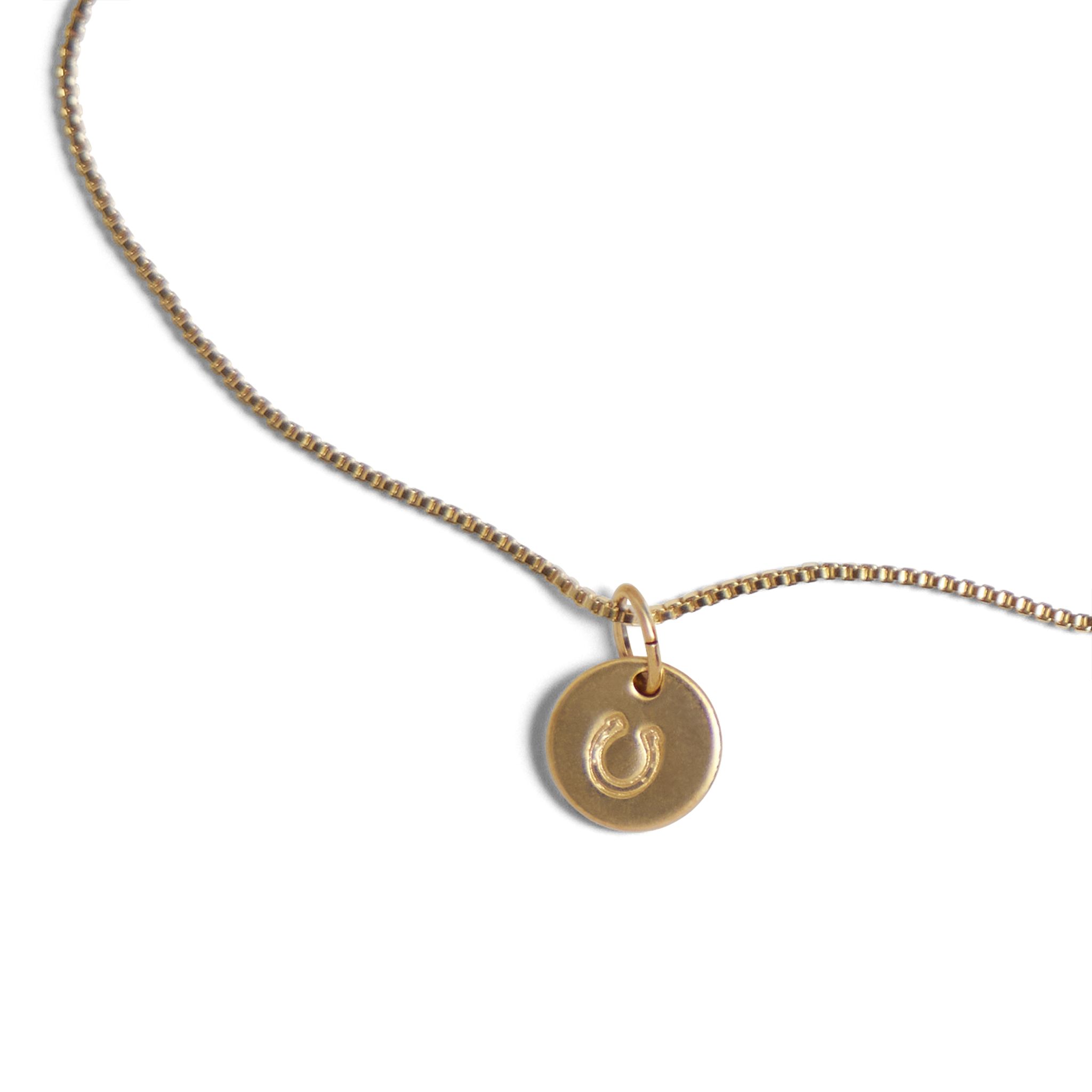 Gold Disc Necklace | Gold Circle Disc Necklace | Gold Necklace KookyTwo