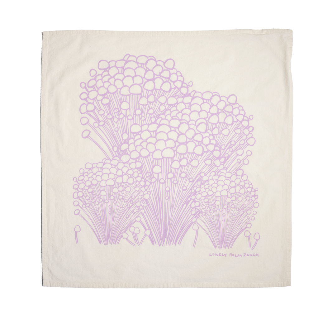 Mushroom Tea Towel: Enoki